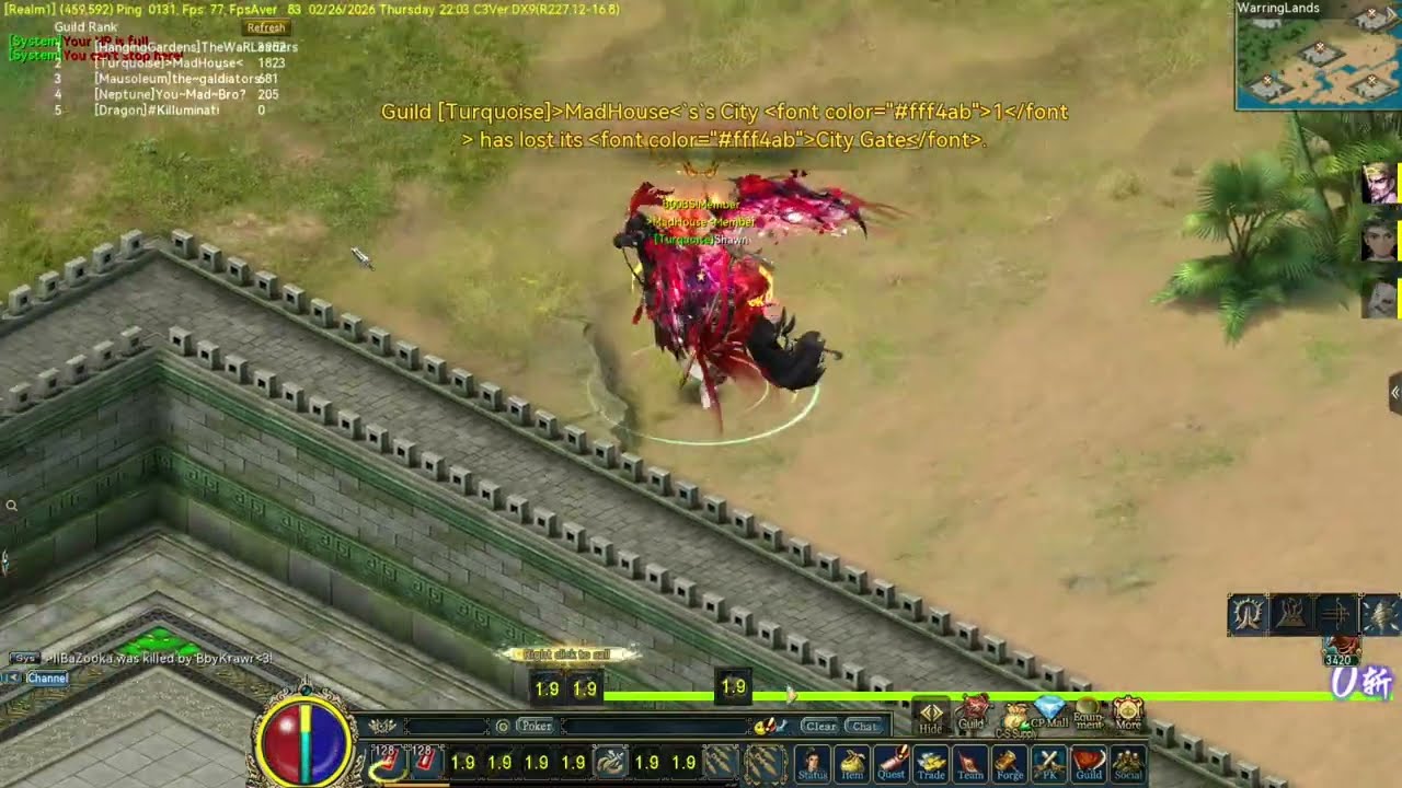 CONQUER ONLINE WARRING LANDS LAST ROUND