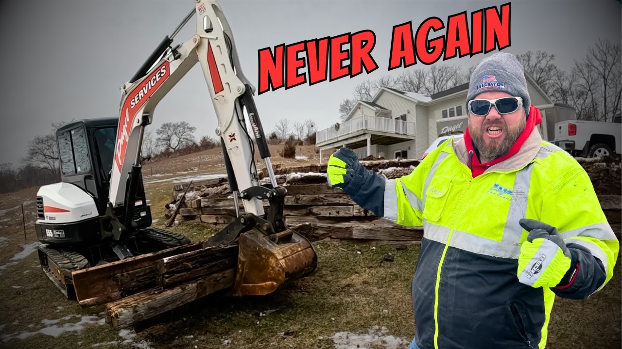 We Started a Retaining Wall in February… EVERYTHING Went Wrong
