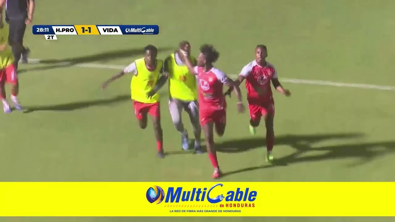 Empata 1-1 el Club Deportivo Honduras de El Progreso al Club Deportivo y Social VIDA en La Ceiba