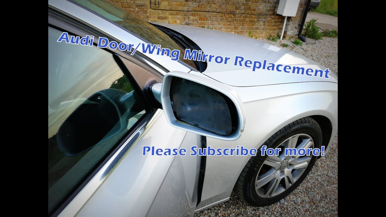 Audi A4 2008-2014 Side/ Door Mirror Glass Removal/Replacement.