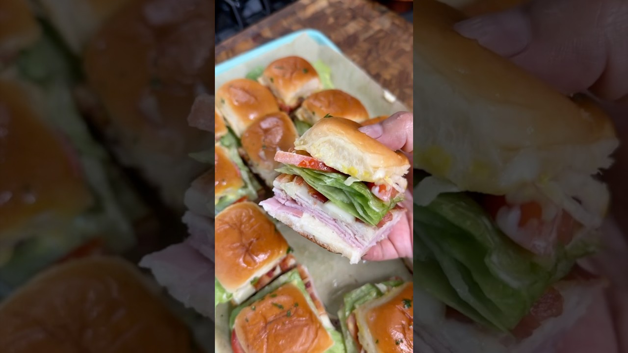 Club Sliders! Easy and delicious! 🍞😋 #recipe #cooking #sandwich #recetas