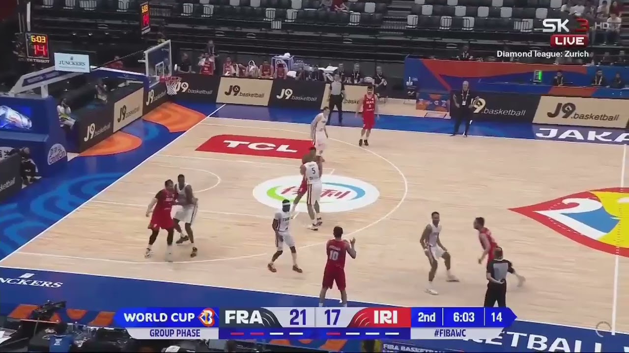France National Team Basketball - Sideline Out of Bounds Defense - Tricky Switch