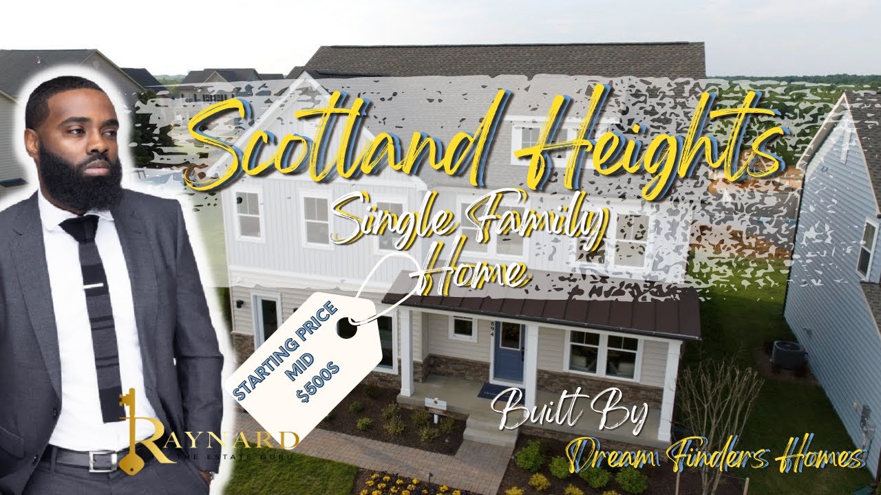 New Home Tour in Waldorf Maryland - Scotland Heights Built By Dream Finders Homes