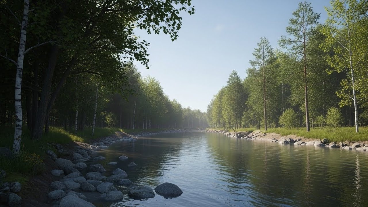 Serene River Water 🌿 Gentle Flowing Ambience for Sleep, Calm, and Meditation #415