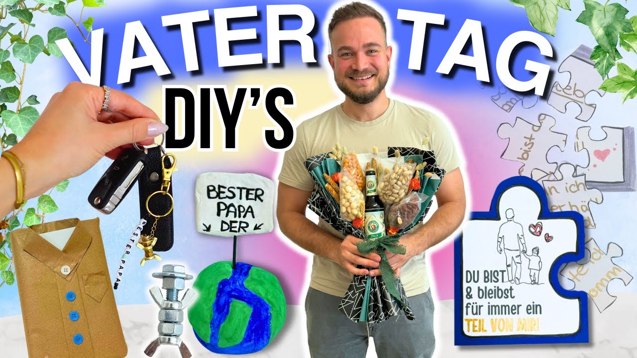 DIY VATERTAGS GESCHENKIDEEN 🎁👨🏼‍💼 Last Minute Vatertagsgeschenke 2024 - Cali Kessy