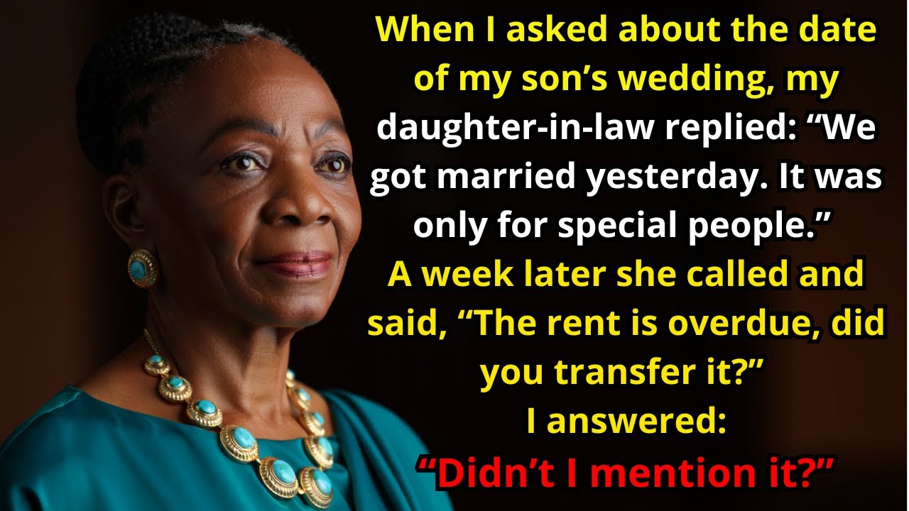 I asked about the ceremony, my daughter-in-law said: 