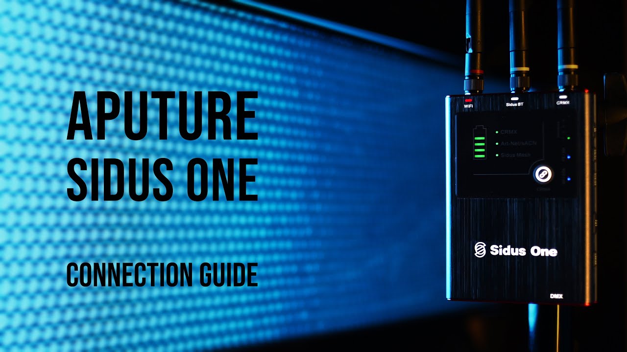 SIDUS One | How to Connect Any Light | CRMX, Bluetooth, DMX