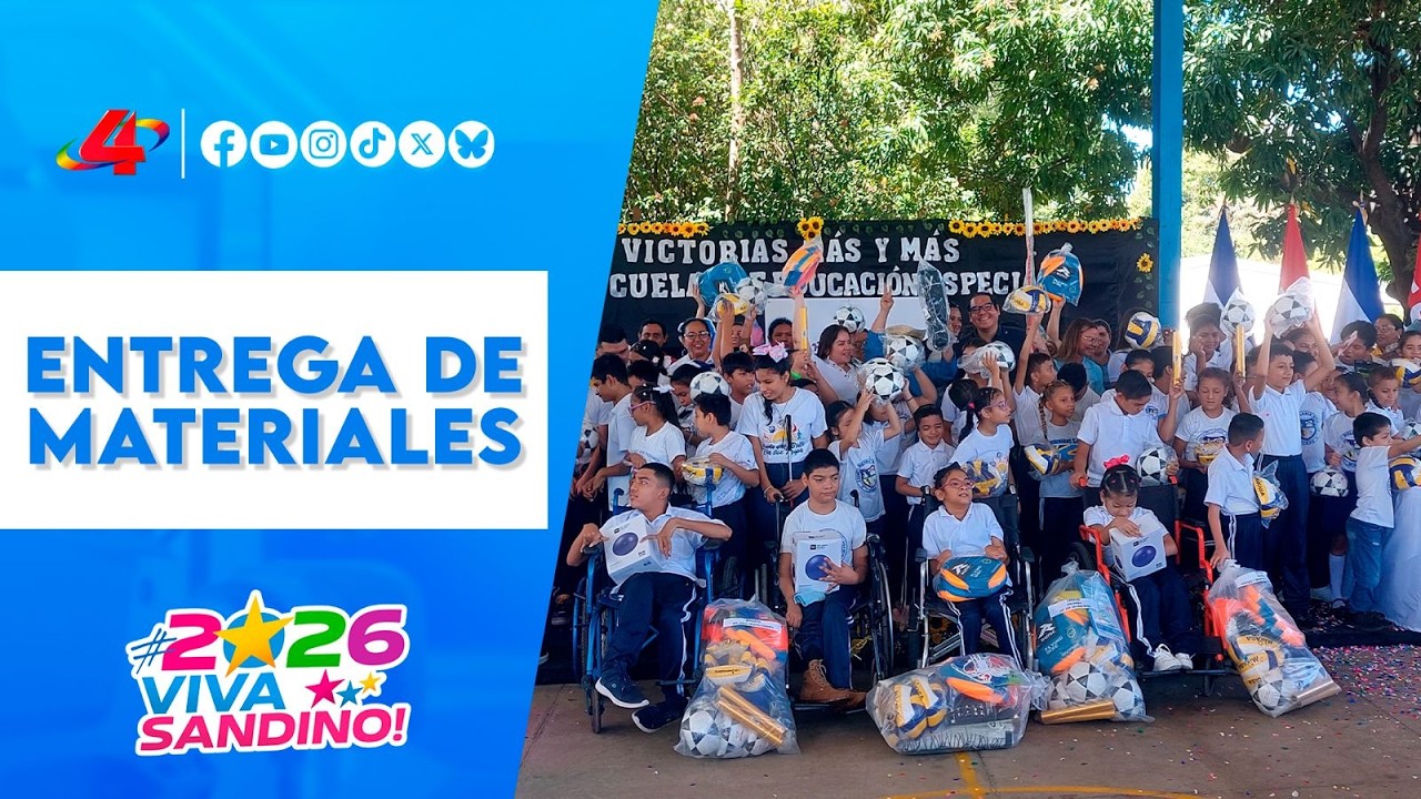 Educación especial en Nicaragua: dotación de materiales deportivos 2026 🏆