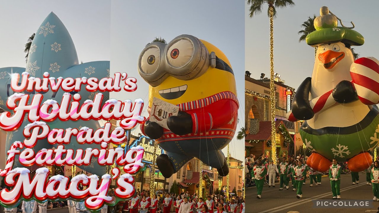 🎄 Universal’s Holiday Parade Featuring Macy’s | Universal Studios Florida 🎈✨