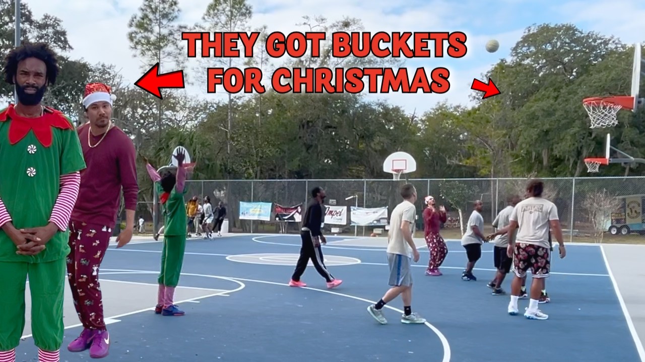 WE GAVE THEM BUCKETS FOR CHRISTMAS !