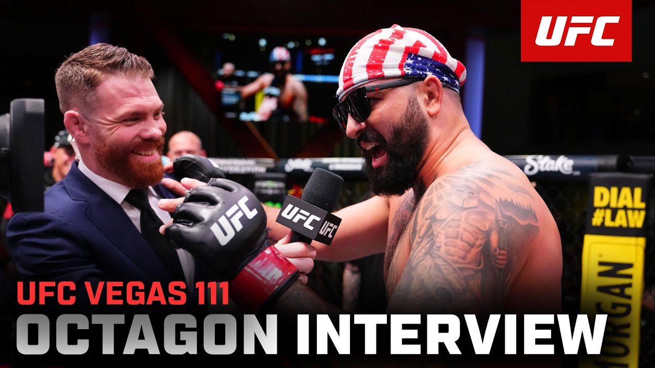 Интервью с Джошем Хокитом в октагоне | UFC Vegas 111