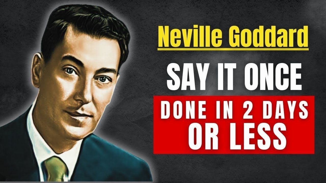 How To Manifest LARGE Sums of Money in 2 Days or Less | Neville Goddard