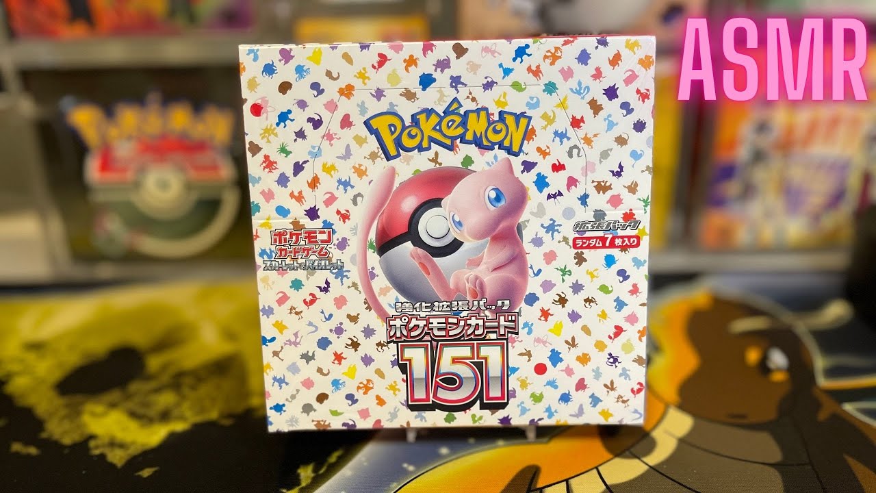 Brand New Pokemon 151 Booster Box Break - ASMR Sounds