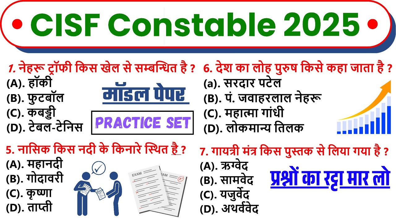 CISF Constable Driver Exam GK GS Practice Set 2025 // CISF Constable GK Previous Year Questions