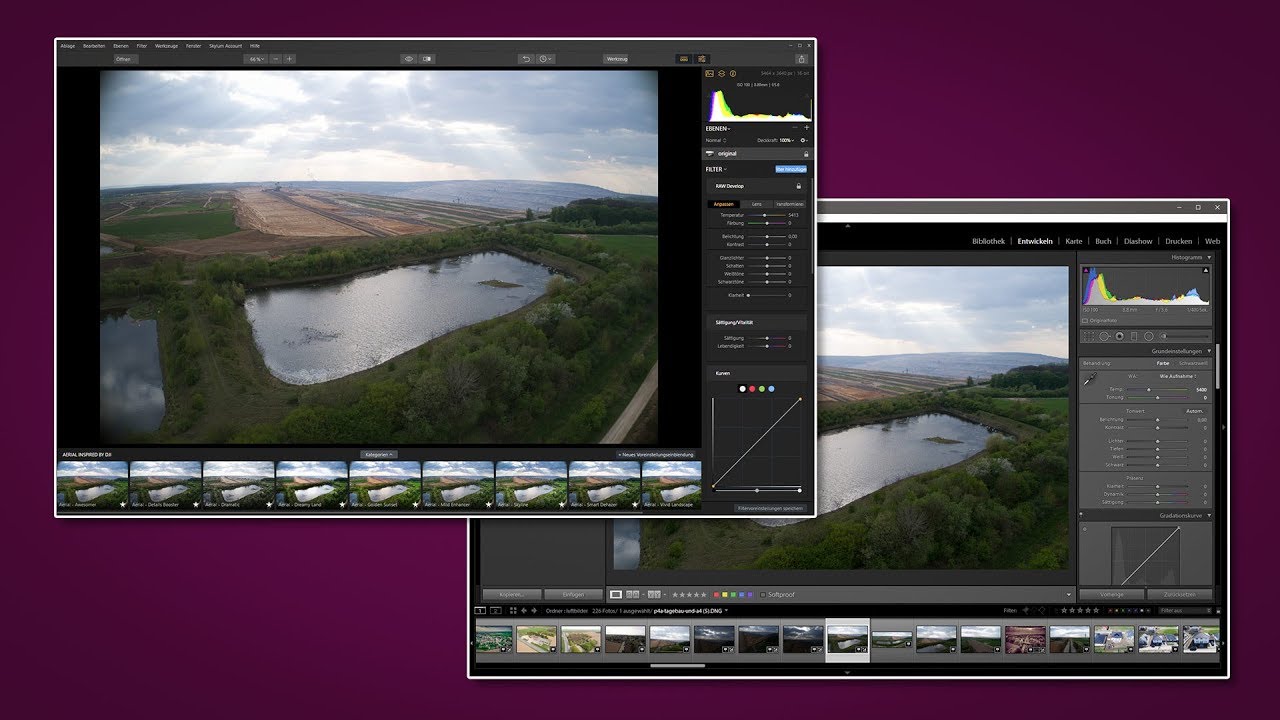 Skylum Luminar 2018 #02 - Vergleich mit Adobe Lightroom