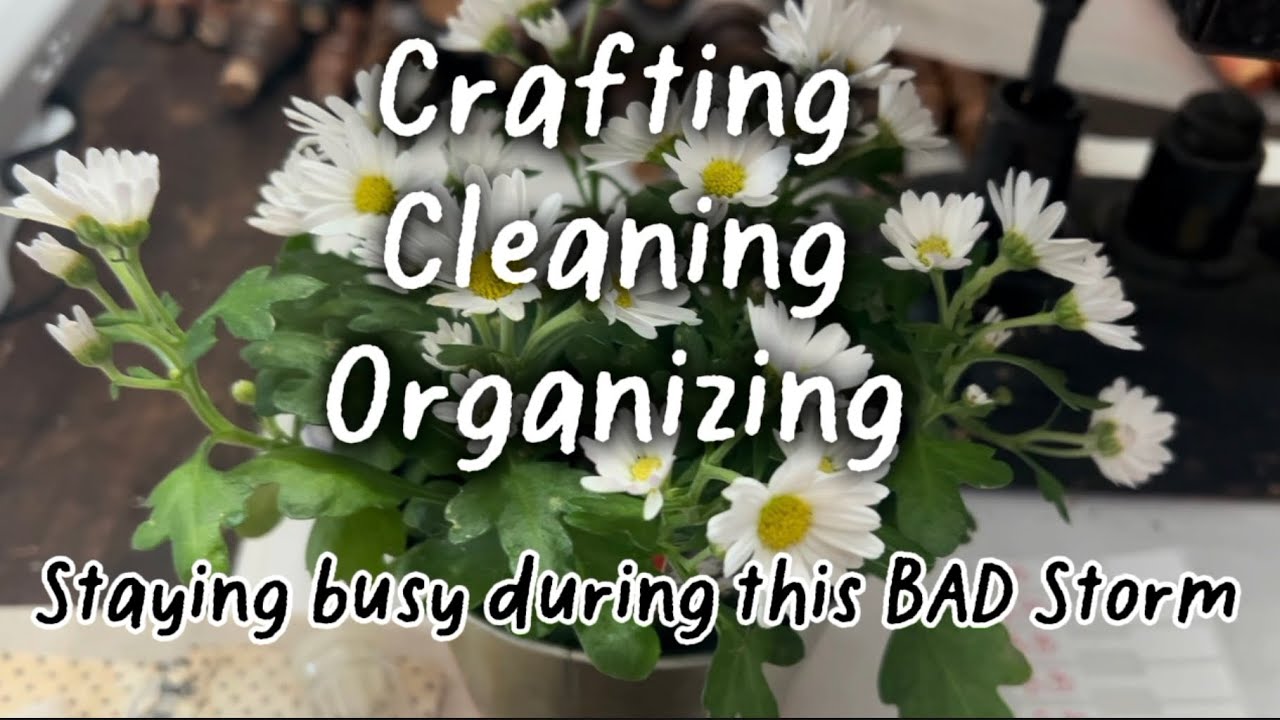 Crafting , Cleaning , Organizing || Staying busy during this Bad Storm