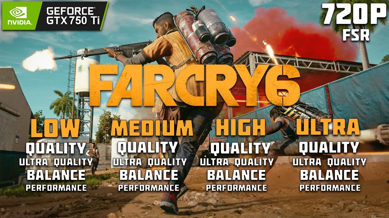 GTX 750 Ti | Farcry 6 - Low, Medium, High, Ultra, all FSR Test | i5 3570 | 12GB Ram - Gameplay Test