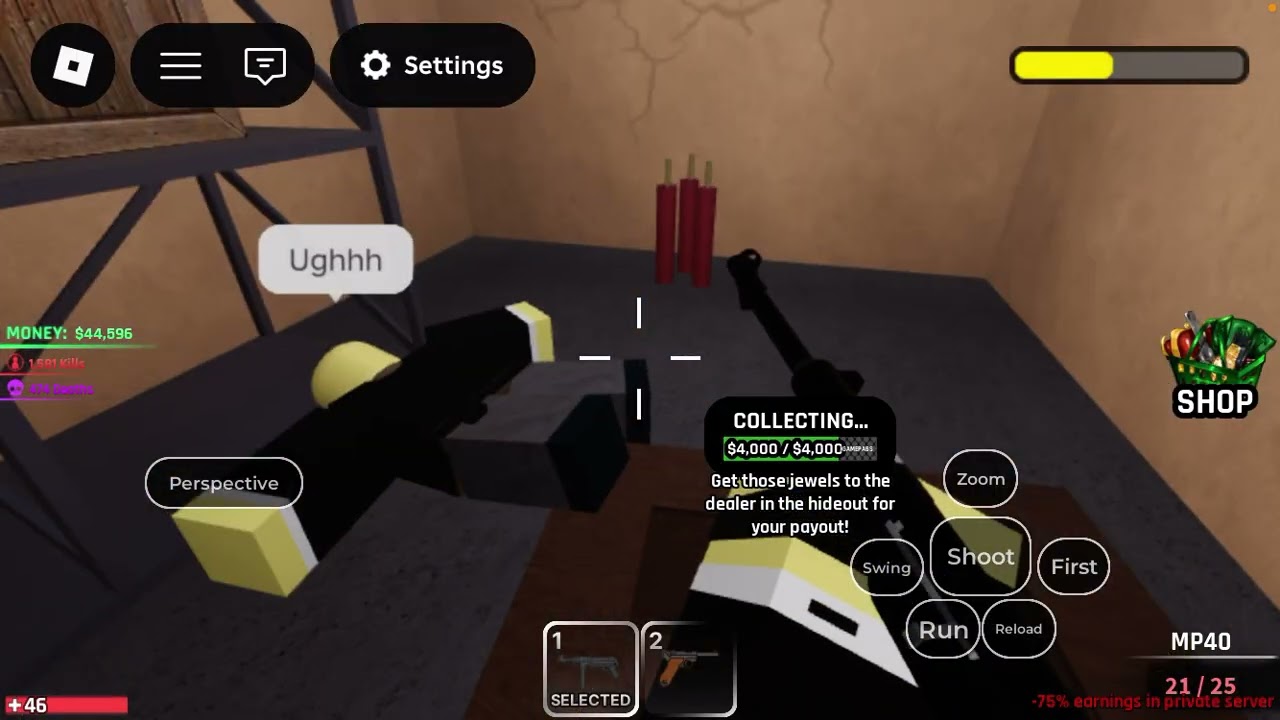 Robbing jewelry in random mafia 