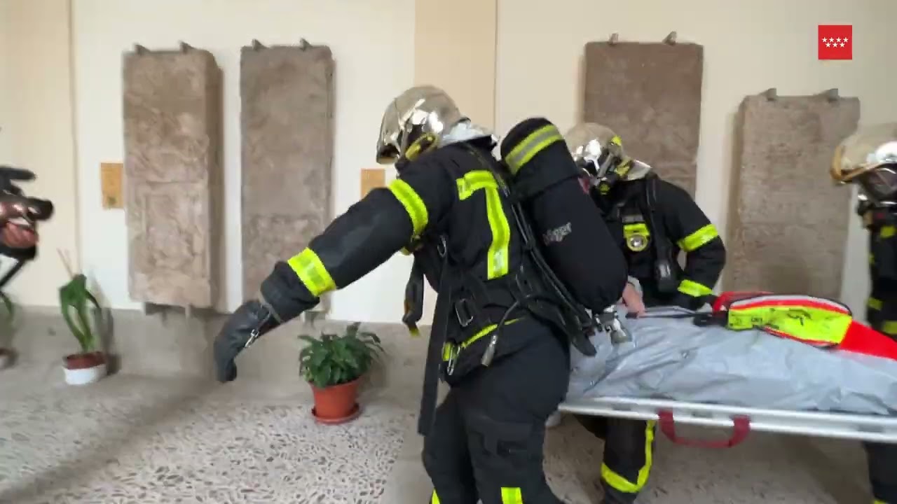 Simulacro incendio catedral Alcalá de Henares