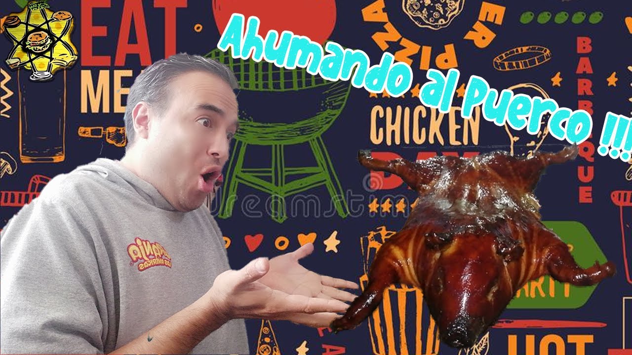 🐷🐷 Receta Lechón AHUMADO 🌞, cocción Lenta 5 Horas, Datos técnicos, temperaturas, tiempos.   🐦 🐤