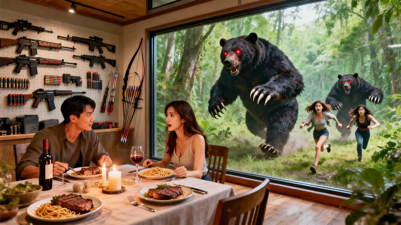Ataque de oso devorador; familia lo abandona,renace,construye refugio y los codiciosos pagan #drama