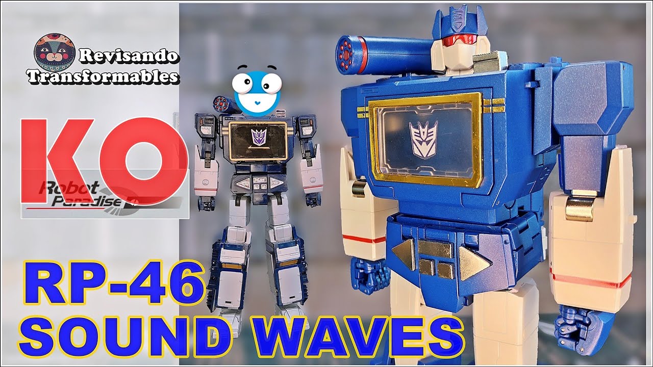 Sound Waves RP46 KO RP01 Acustic Wave Masterpice Transformers G1 Soundwave