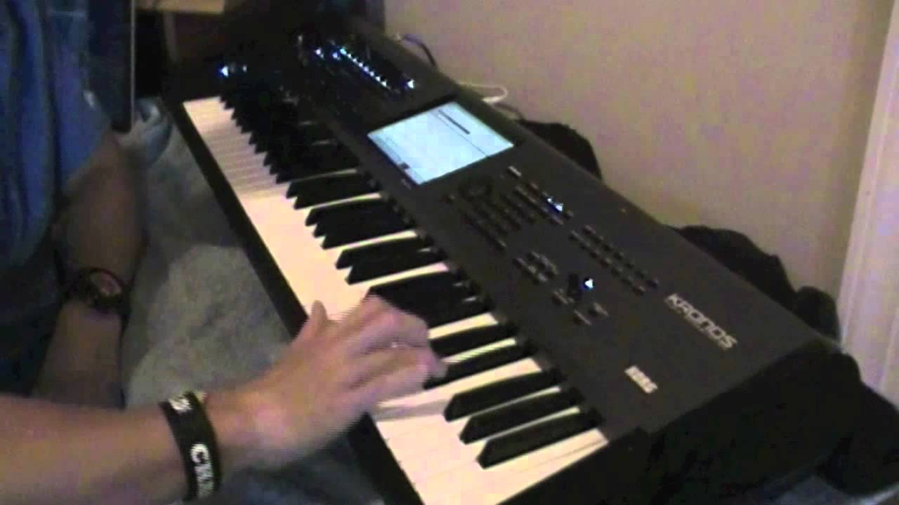 Korg Kronos Workstation sequencer mode jam track!!!
