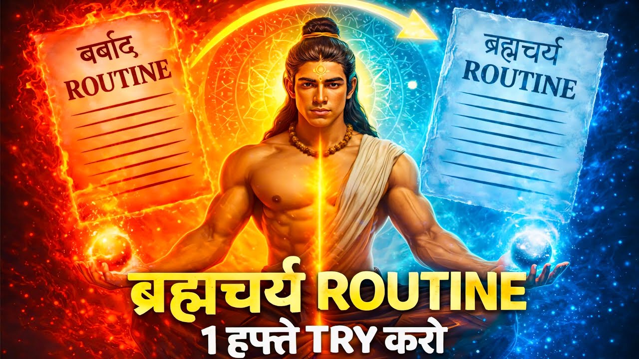 ब्रह्मचर्य रूटीन जो जीवन बदल दे | Ancient Brahmacharya Routine for Energy, Focus & Self Control