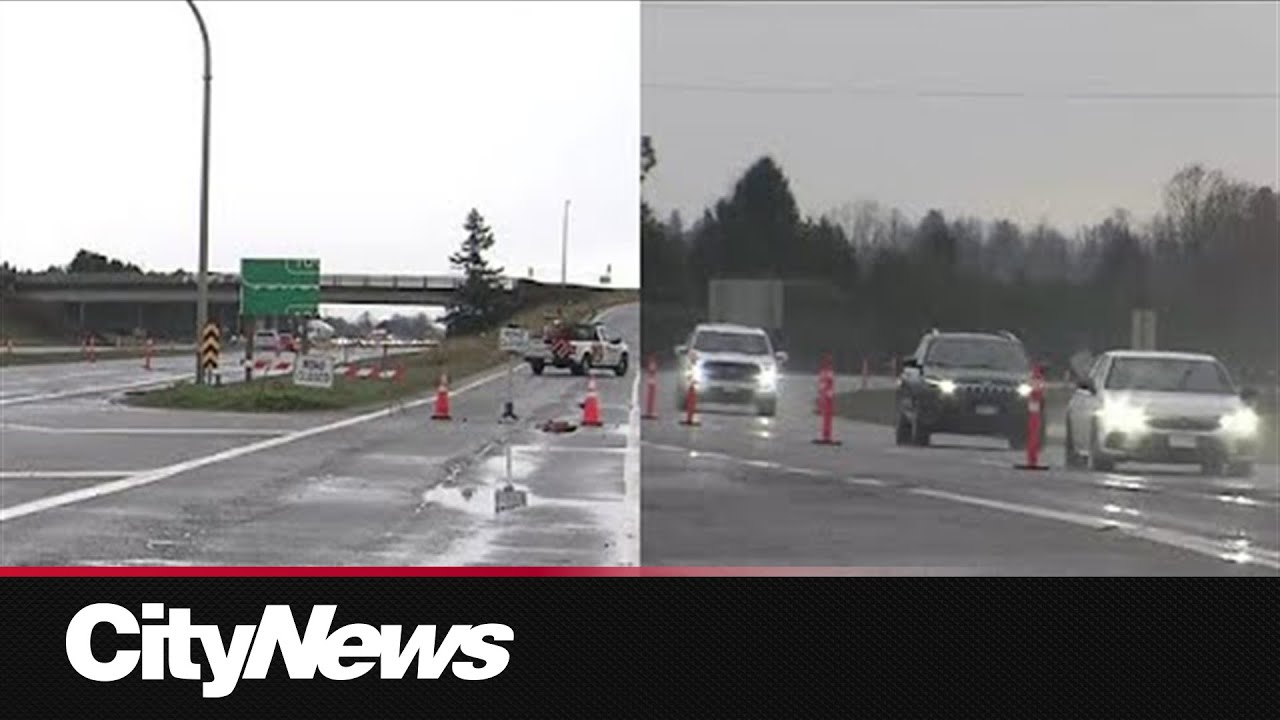 Highway 1 reopens in Abbotsford but flood watch, warnings continue