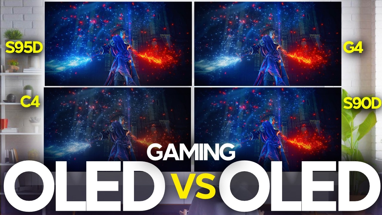 Сравнение LG OLED и Samsung 4-канальных игровых телевизоров | G4 против S95D против C4 против S90...