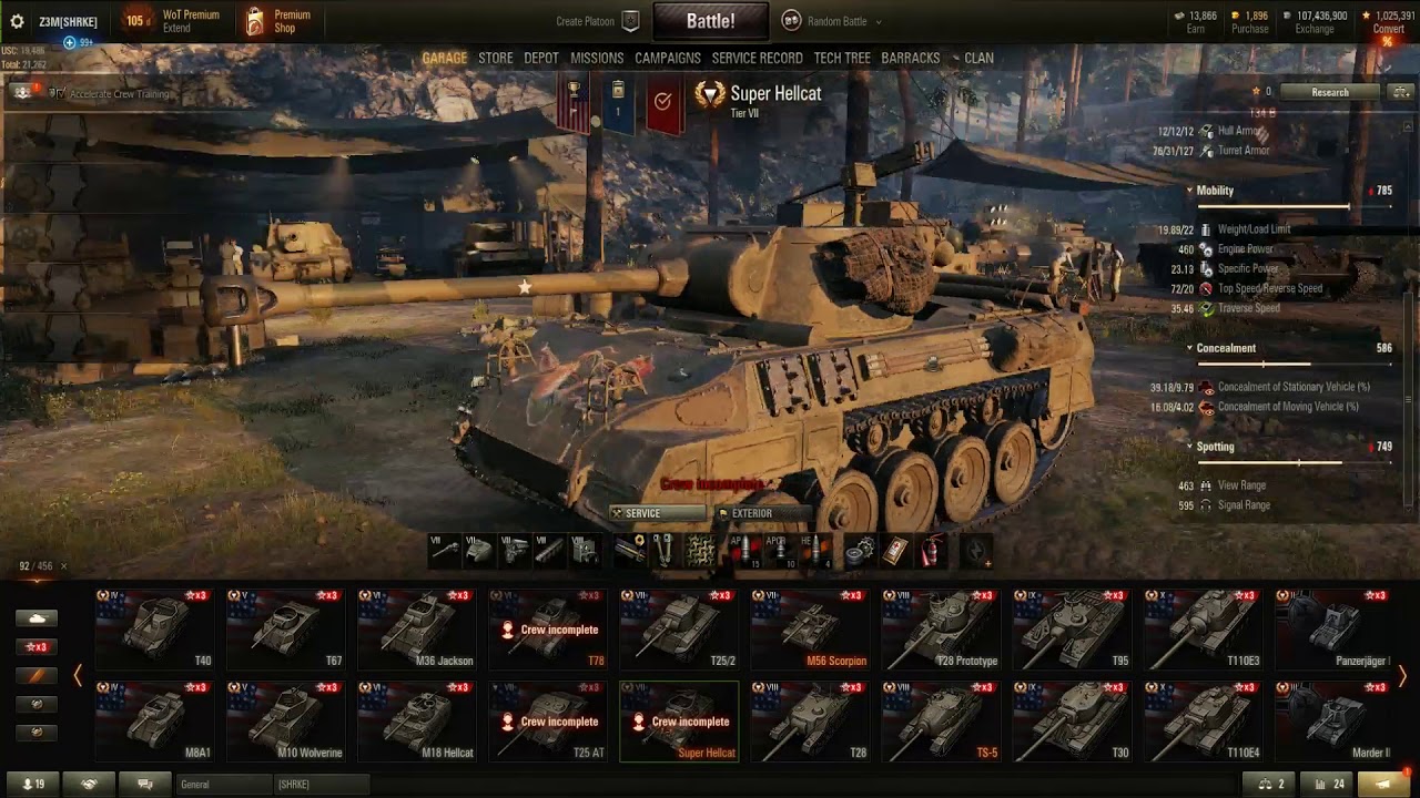 World Of Tanks. SUPER HELLCAT!  Review And Gameplay. Its Nothing Special.