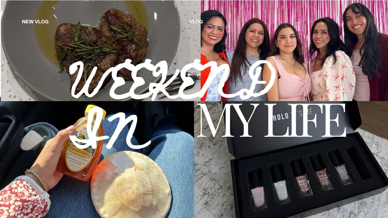 Weekend in my life- Galantines, farmers market, nails, cooking, etc 