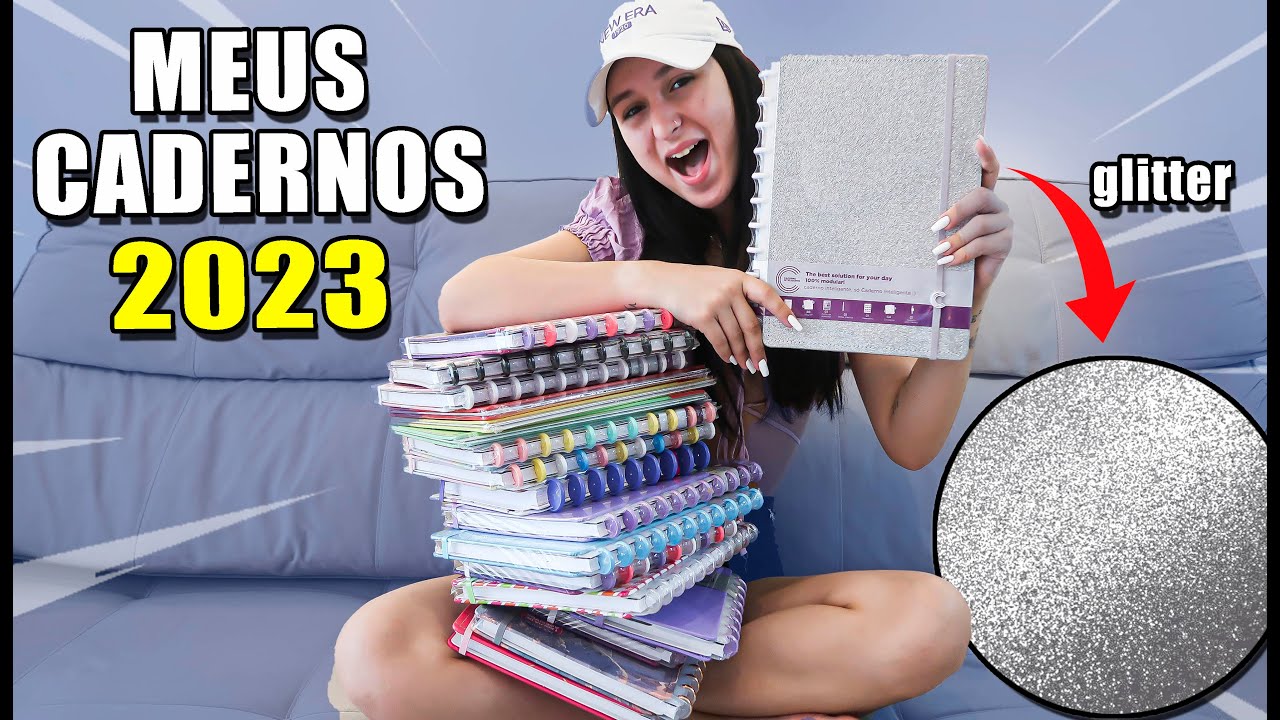 MOSTRANDO MEUS CADERNOS DE 2023 - MATERIAL ESCOLAR 2023
