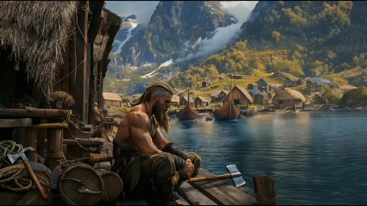 Relaxing Viking Music | Celestial Nordic Harp | Norse Mythology Ambient