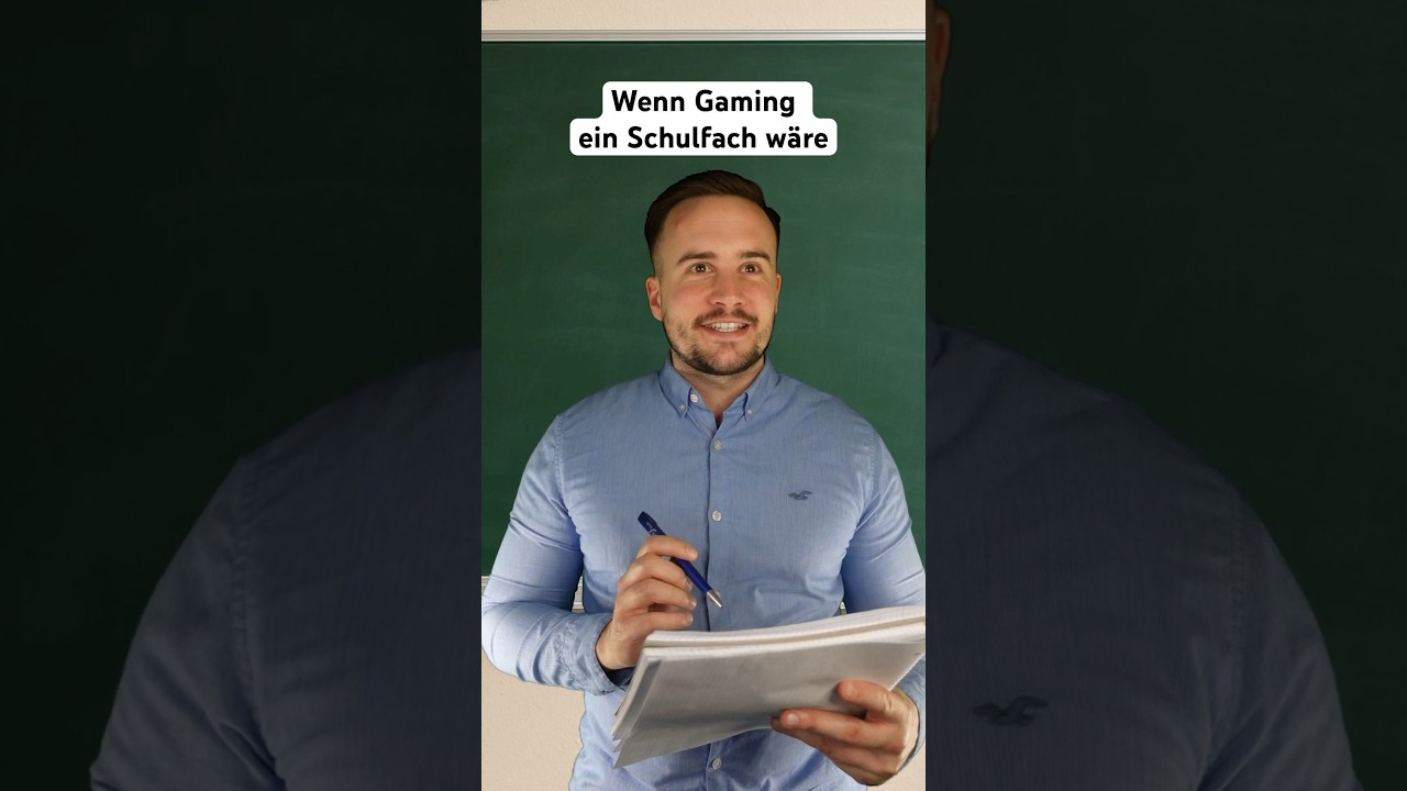 WENN GAMING EIN SCHULFACH W&Auml;RE