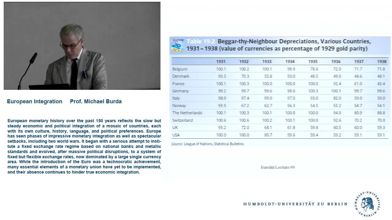 European Integration - Lecture 9
