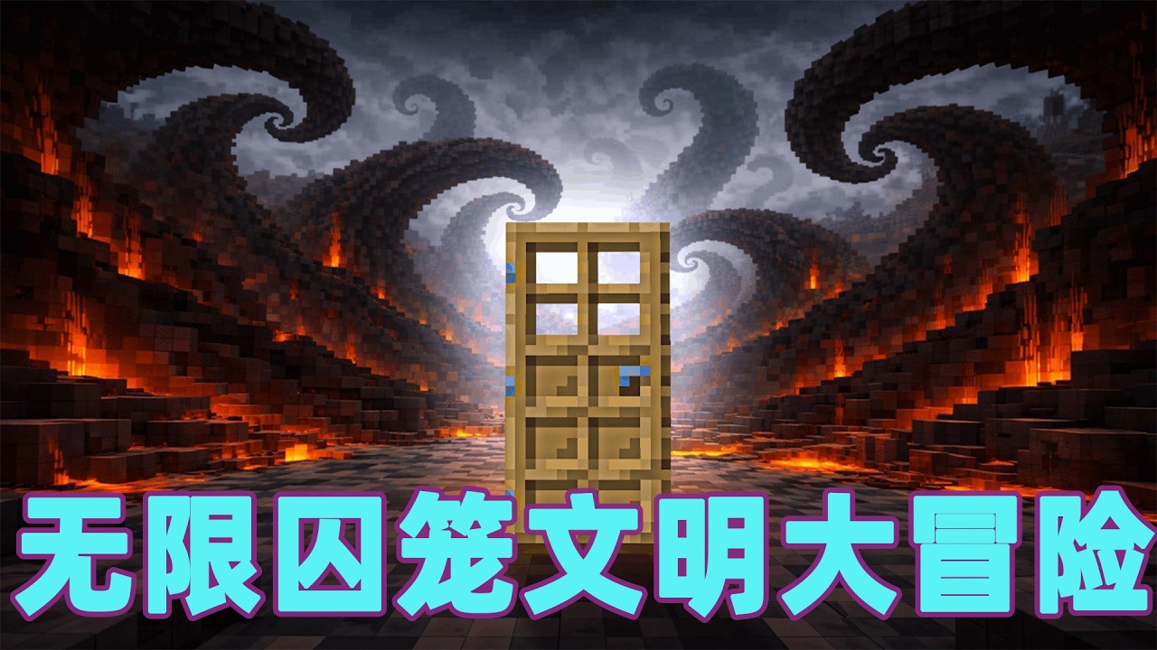 我的世界：一口气看完黑曜石囚笼文明大冒险！#我的世界 #minecraft #mc#火萤游戏解说