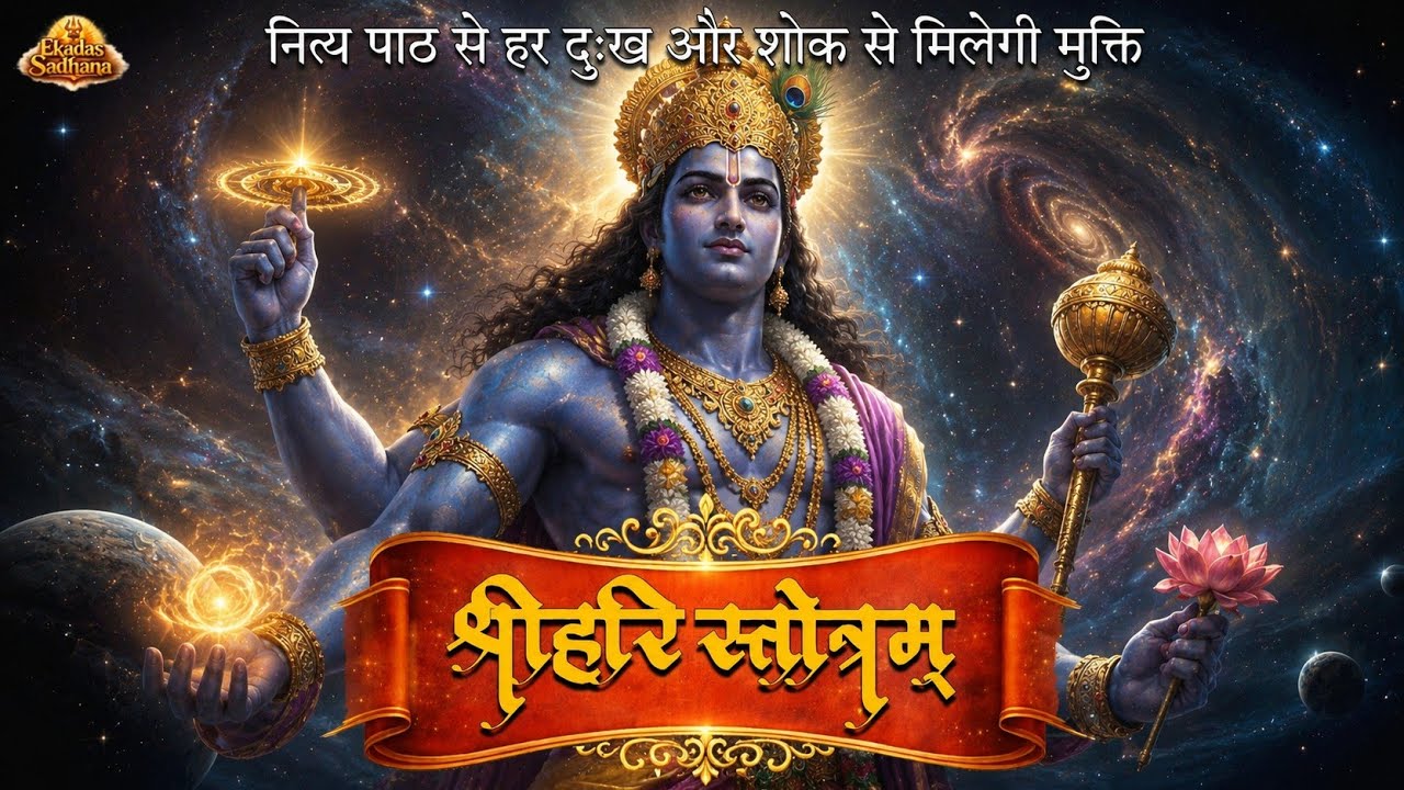 श्री हरि स्तोत्रम् - Sacred Vishnu Stotram | Vishnu Mantra Chant for Mental Peace & Positive Energy
