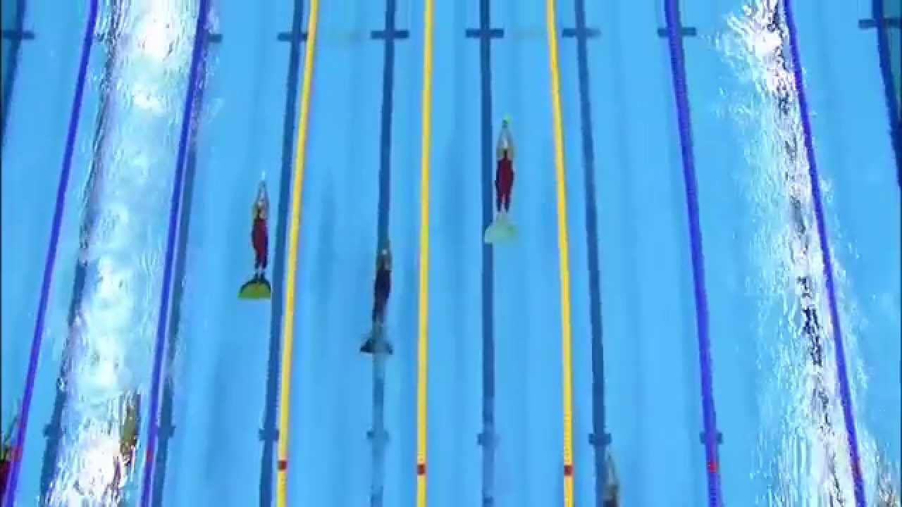 Baku 2015 1st European Games Finswimming 100 inmersion Women