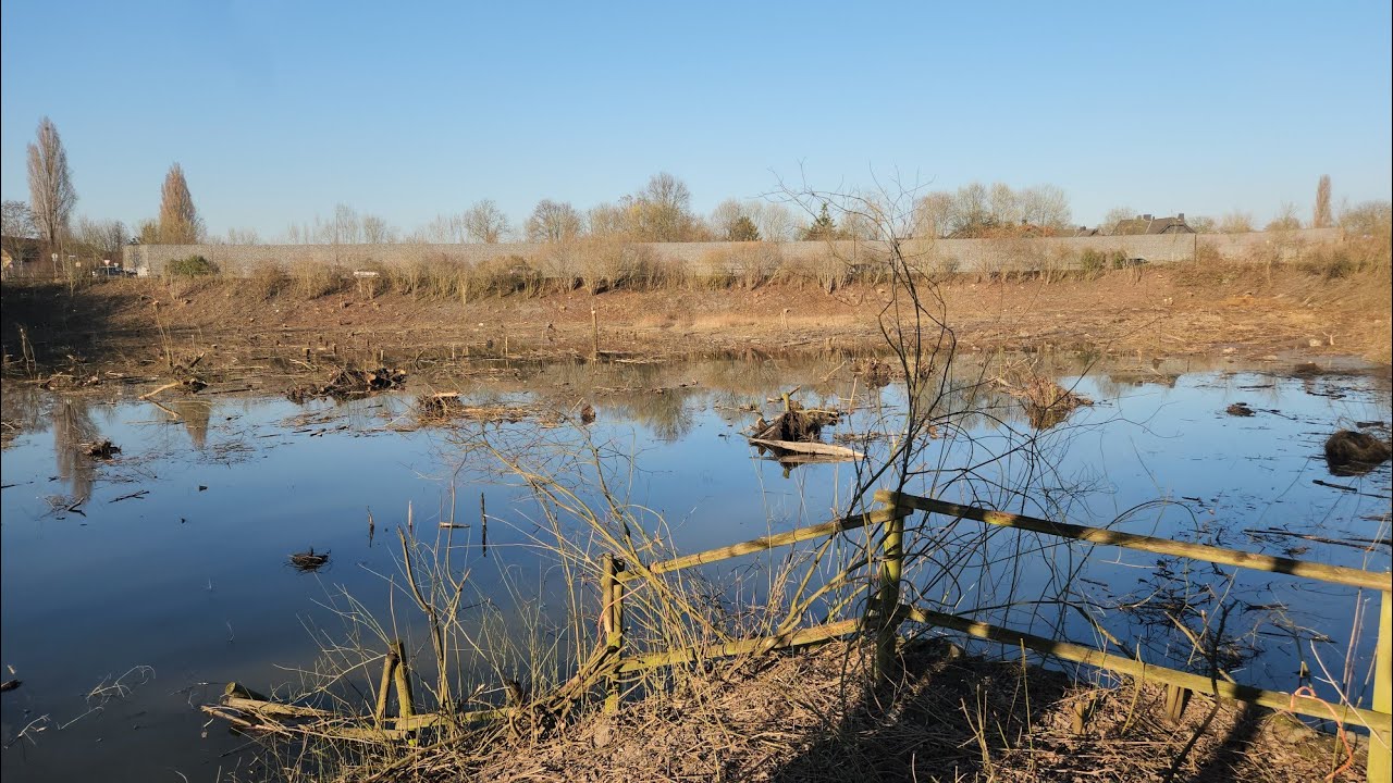 RRB CASTROP-RAUXEL HABINGHORST KRASS ABGEHOLZT - PUMPWERK - TIEFGRABEN - DORNBACH HOCHWASSERSCHUTZ
