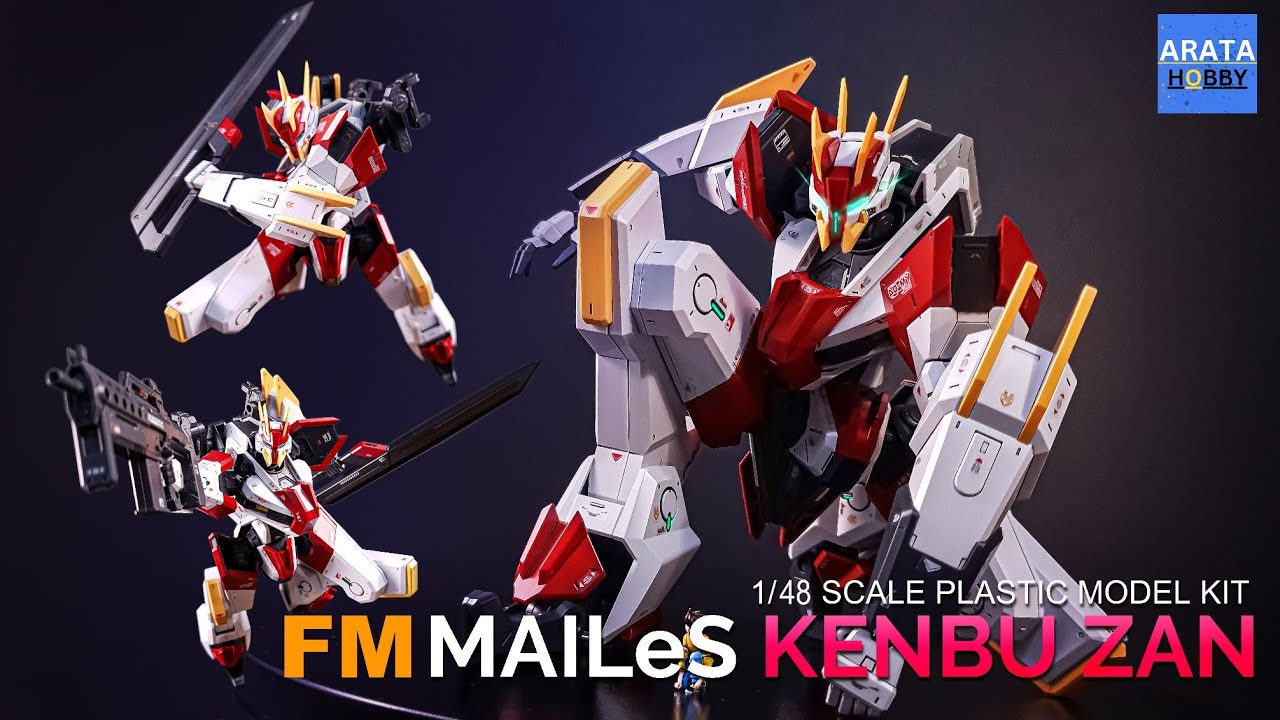 [ASMR BUILD] 1/48 FULL MECHANICS MAILeS Kenbu Zan | Speed Build | Review