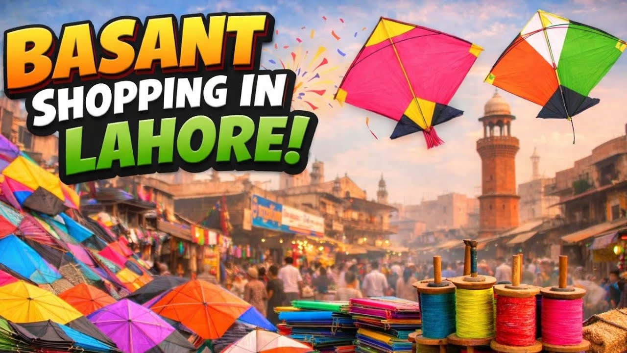 Lahore Basant Shopping 🪁 | Day 1 Kite Market Hunt