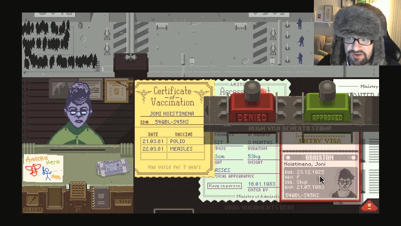 Chincheto - El Funcionario Ruso Ep.15 FINAL - PAPERS PLEASE!!! Ya no soy corrupto!
