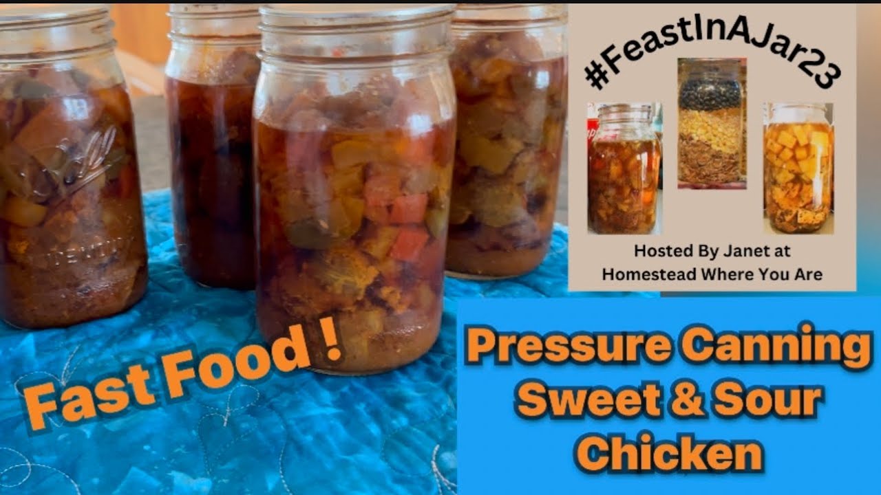 Консервирование курицы в кисло-сладком соусе под давлением #feastinajar23