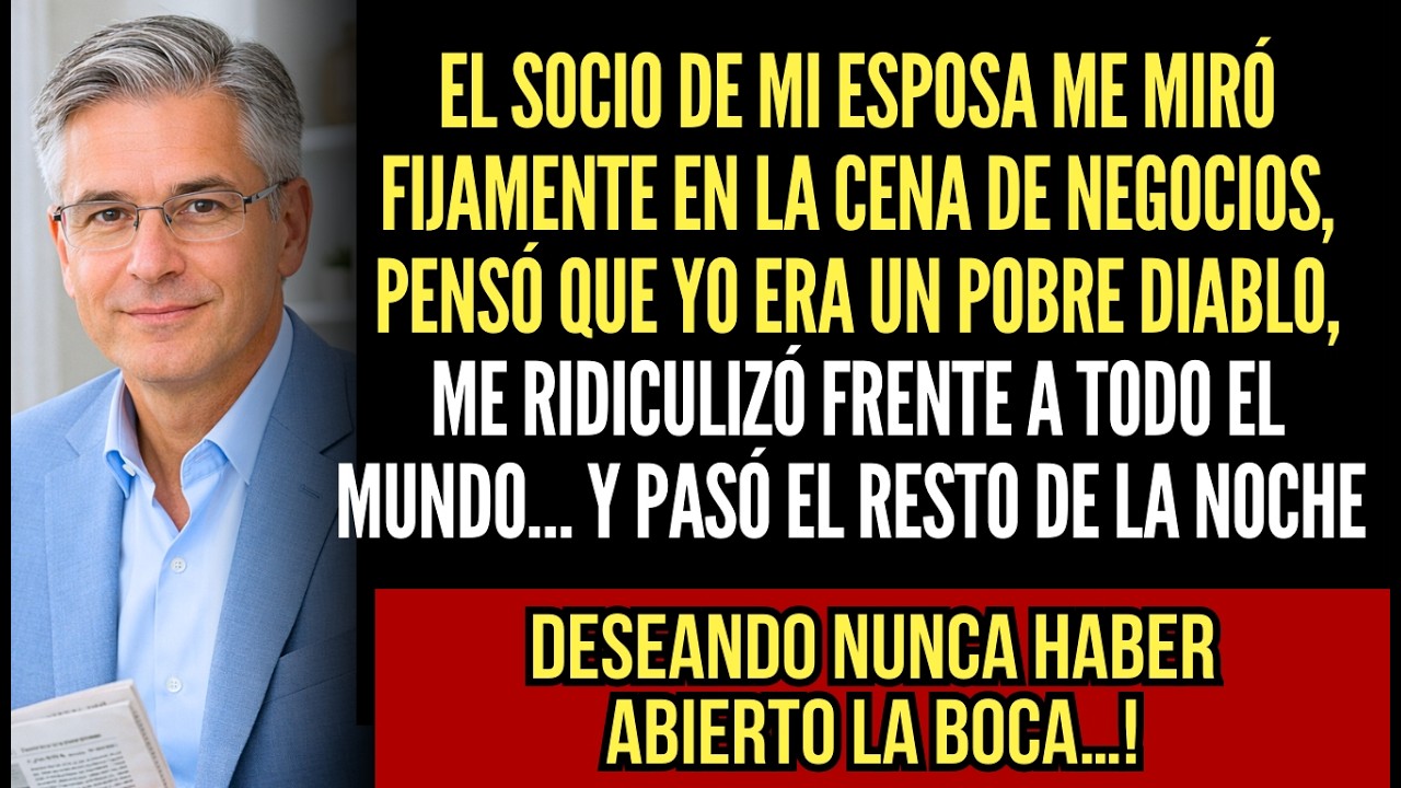 Nunca Le Dije A Mi Esposa Quién Era Realmente. Hasta Que El Socio De Ella Me Obligó A Revelarlo...