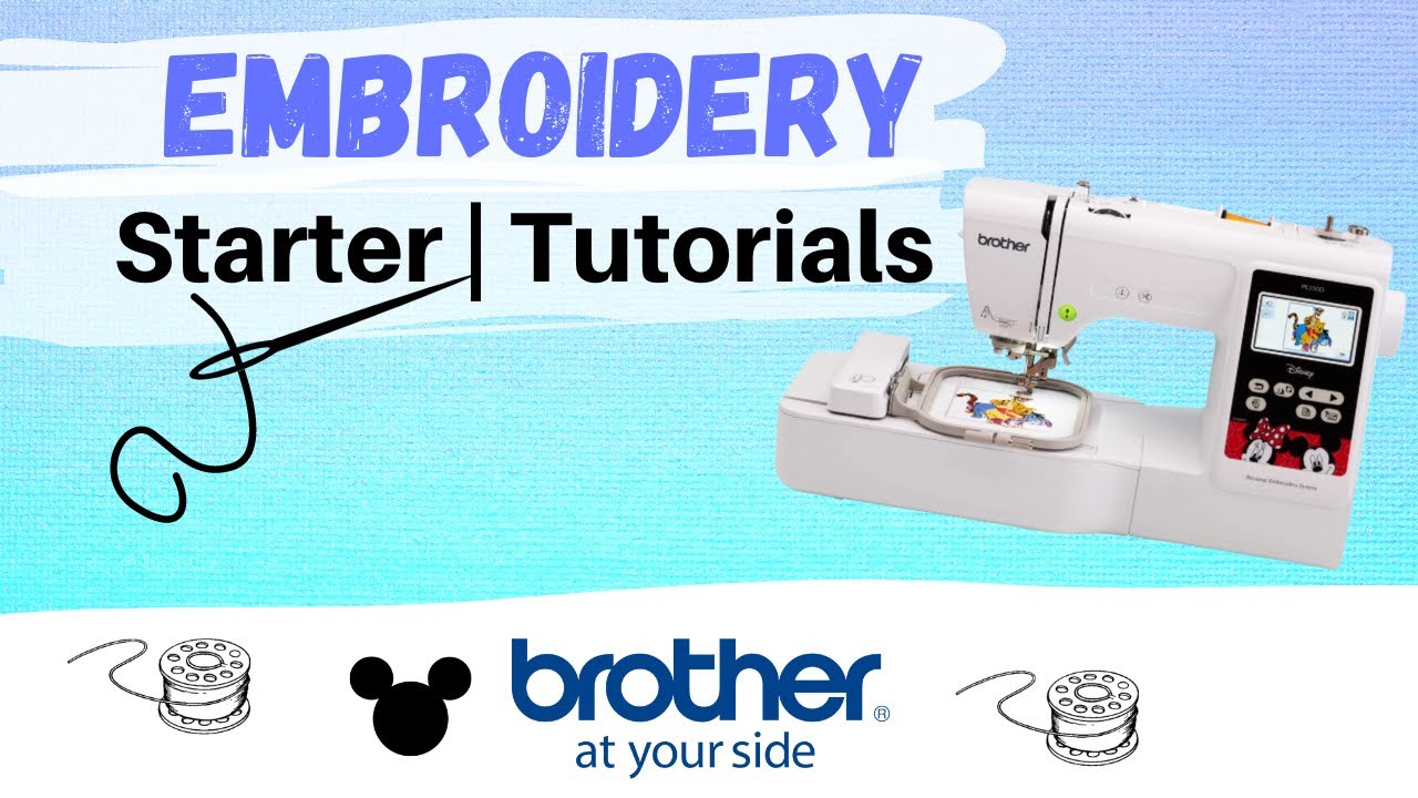 Embroidery Machine Starter Tutorials | Replace the Needle + Thread the Machine | Brother PE550d