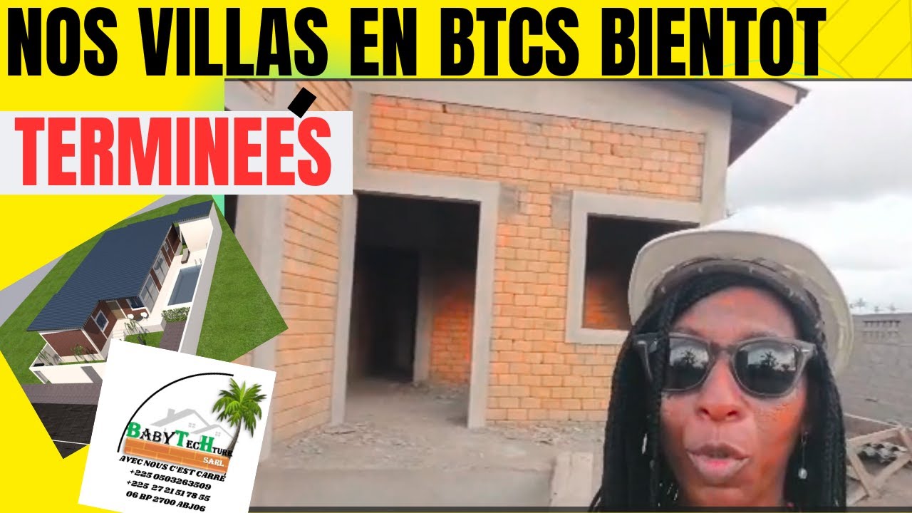 VISITONS les villas WASSIA en FINITION