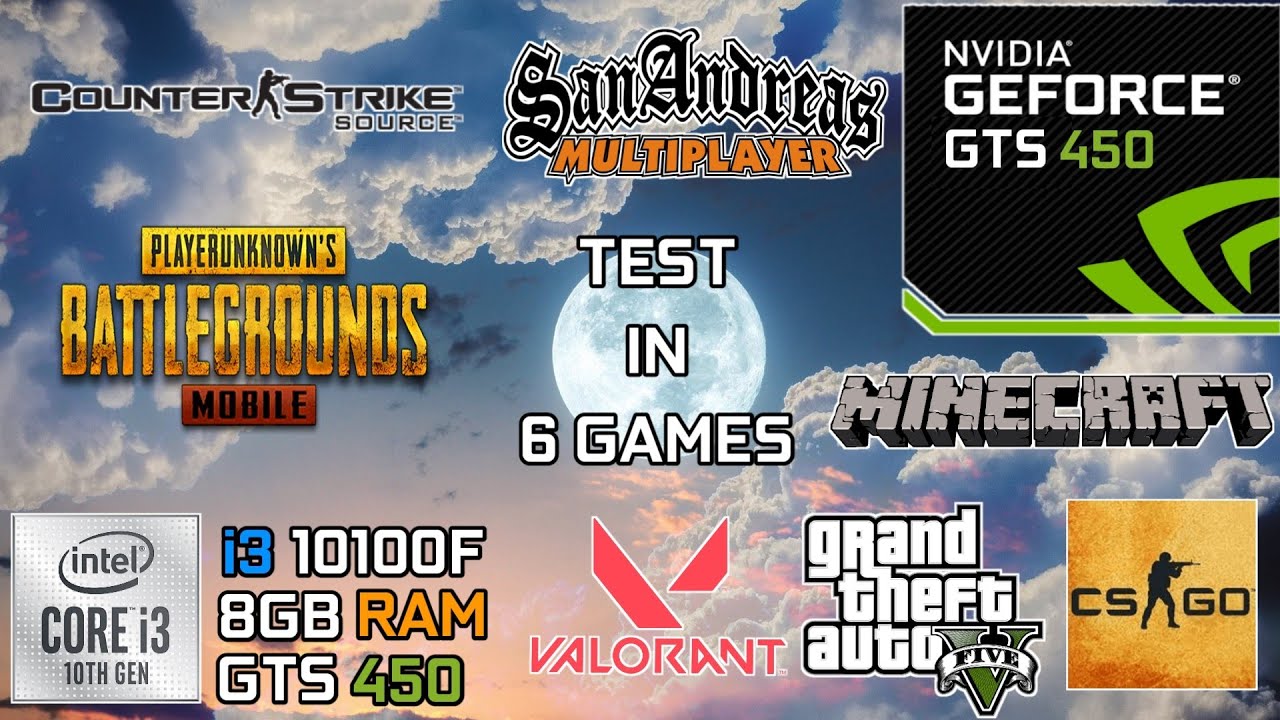 i3 10100F + GTS 450 : Test in 6 Games | GTS 450 Gaming