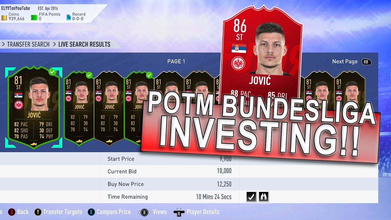 EARLY POTM BUNDESLIGA INVESTING! | TRADING TO GLORY #26 | FIFA 19 ULTIMATE TEAM