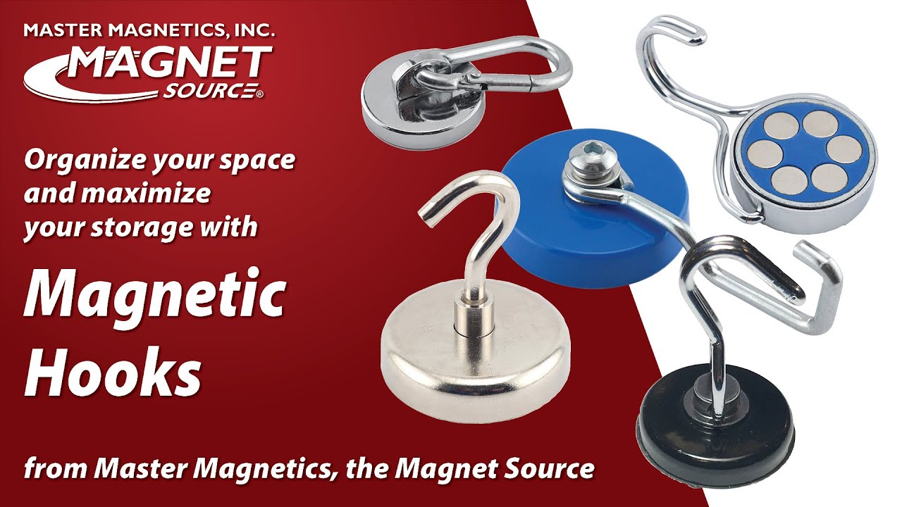 Organize and Maximize Storage Space with Magnetic Hooks from Master Magnetics, the Magnet Source